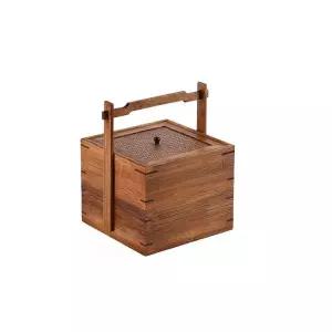 고급도시락 우드 피크닉 소풍 세트 레트로 통 케이스 찬합 19x15x24cm 일본풍 벚꽃148513