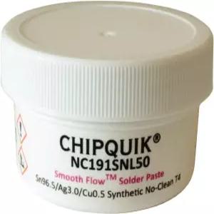 칩 퀵 NC9SNL50 부드러운 흐름 무연 솔더 페이스트 SAC305 T4 50g 병