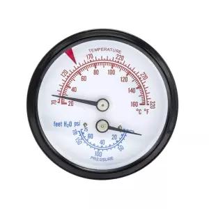 PIC 게 TRIRC254R75D 상용 트리디케이터 블랙 스틸 케이스 브론즈 내부 플라스틱 (빨간색 표시등 ) 25인치