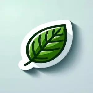 미니멀리스트 그린 스티커 노트북 에코 제품 녹색 테마 장식용 자연 용 비닐 6