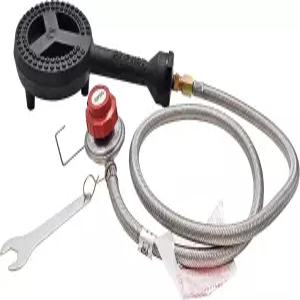 ARC G20S 헤비 듀티 주철 버너 최대 65000 BTU 020 PSI 고압 조절 프로판 레귤레이터 호스 세트 공구