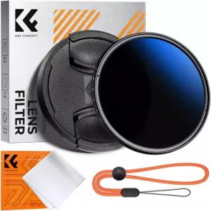 KF 컨셉 37mm 가변 ND 카메라 필터 9 스톱 캡 클리닝 천 8 다층 코팅 조정 가능한 중립 밀도 초슬림