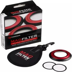 백이 있는 Kamerar MagFilter 49mm 나사형 어댑터 링 마그네틱 필터 Ricoh GRiiix S95 S00 S0 S20과 호환