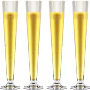 TOPZEA 4팩 톨 맥주잔 35 바 칵 잔 구식 필스너 크래프트 열대 용 발 달린 순대컵 파르페 밀크셰이크 주스