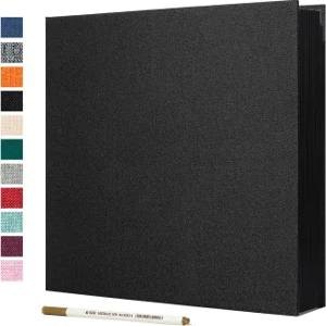 Spbapr 대형 사진 앨범 셀프 접착 커버 마그네틱 스크랩북 DIY 60페 4x5 4x6 5x7 8x0 금속 펜