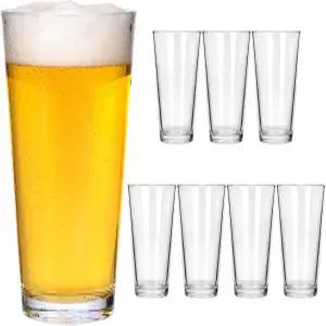 CUCU 8pcs 6 맥주 파인트 잔 차가운 용 하이볼 물컵 8개 세트