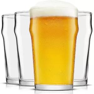 조이졸트 9 맥주 파인트 잔 세트 4 전통적인 펍 디자인에 대형 용량 제공 기네스 스타우트 빅 크래프트