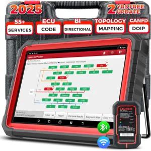 X43 PRO3S V50 2025 업그레이드된 양방향 스캔 도구 OEM 토지 맵 HD 트럭 ECU 코드 55개 이상의 시스템 CAN