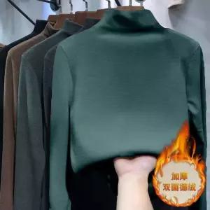 엘럽 여자 코디 풀 반폴라 폴라티 봄가을 티셔츠 톱 덕다운 긴팔 컬러 상의 원템3