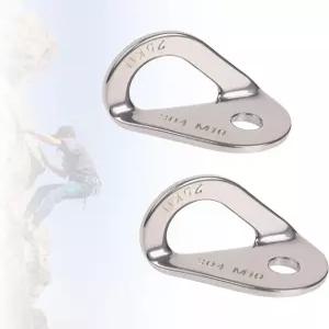 25K 등산 볼트 행거 스테인리스 스틸 암벽 등반 앵커 야외 기어 구조 해먹 설치 0mm 2PCS에