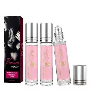 3Pcs 루넥스 페로 퍼퓸 여성용 베롤라 페로몬 휴대용 오래 지속되는 오일 위에 롤 온