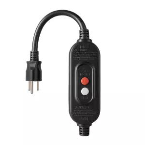 Kaper GFCI 인라인 플러그 교체 어셈블리 3 Prong 자동 모니터 리셋 방수 전동 공구 잔디 풀 펌프 접지