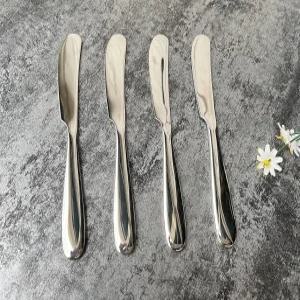프리티홈 4 세트 버터 나이프 페이트 치즈 스프레드기 두껍고 부드러운 손잡이 안전 재료 스테인리스 스틸