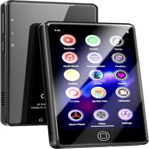 블루투스 및 WiFi가 지원되는 28GB MP3 플레이어 안이드 4 RAM 휴대용 HiFi 무손실 4인치 터치스크린이