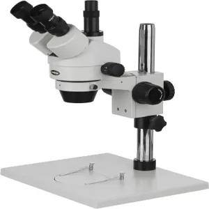 AmScope SMTZ 프로페셔널 트라이노큘러 스테레오 현미경 WH0x 35X90X 배율 07X45배 대물 앰비언트 조명