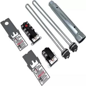 전기 온수기 튜닝 키트 4500W 240V 요소 2개 상부 온도 조절기 하부 보호 커버 개스킷 렌치