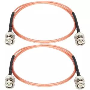 XRDS RF BNC 케이블 3FT 2PCS 안테나 스캐너 휴대용 햄 라디오용 50옴 남성 RG36 등