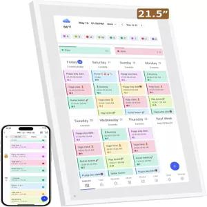 스마트 디지털 캘린더 25인치 전자 벽 및 안무 차트 가족 일정 계획자를 위한 풀 HD 인터랙티브 터치스크린