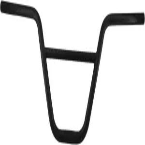 BMX 핸들바 자전거 스틸 부품 핏 222mm 엔드 94인치 상승 29인치 길이 블랙