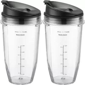 용 24 블렌더 컵 교체용 BN40 SS40 BL450 푸디 트위스티 및 Sip Seal 뚜껑 부품