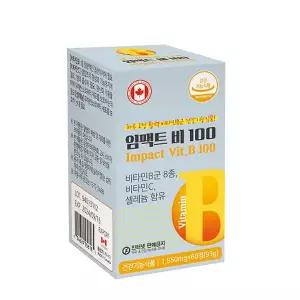 PDH 임팩트 비 100 (60정)/비타민B군 8종복합/비타민C/셀레늄 함유