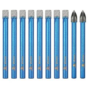 BRSCHNITT 0pcs /4 인치 (6mm) 다이아몬드 홀 톱 코어 드릴 비트 세트 도자기 타일 돌 화강암 대리석 건식