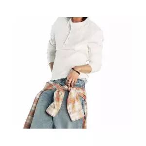 게스 GUESS 2color 골지 헨리넥 긴팔티 MQ1K1410
