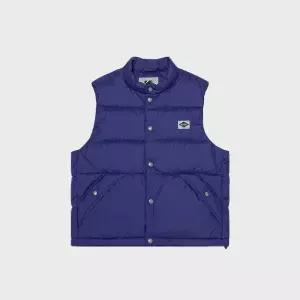 매장정품 코닥어패럴 레인보우 경량 세미크롭핏 다운 베스트 우먼 BLUE 3347560 258151