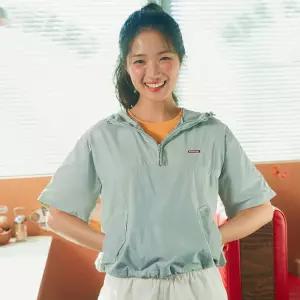 매장정품 코닥어패럴 브리즈팝 크롭 후드 아노락 우먼 MINT GREEN 3338289 259062