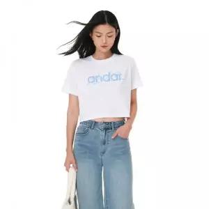 ANDAR 에어리센셜 레터링 크롭티