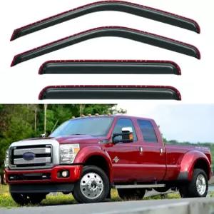 1999-2016 포드 F250 F350 F450 F550 슈퍼 듀티 픽업용 인채널 윈도우 바이저 레인 가드 99-16 F-250 F-350 1999-2016 F250-F550
