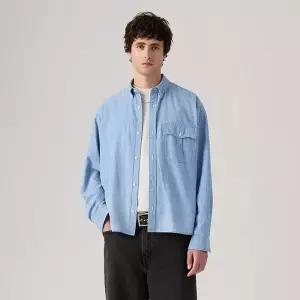 매장정품 리바이스 LEVIS 남성 잔트 크롭 셔츠 라이트인디고 004GC-0000 706333