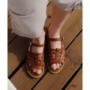 질바이질스튜어트 JILL BY JILLSTUART [츄비] 소가죽 피셔맨 샌들 - s JLSO6E603BK JLSO6E601W2 JLSO6E602W
