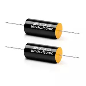 세르망 2PCS 커패시터 주파수 분배기 250V 2.2UF 차량용 트위터 오디오 스피커 크로스오버 폴로필렌 필름