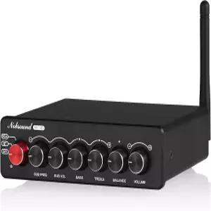 홈 오디오를 위한 서브우퍼 지원을 포함한 Nobsound NS-14G HiFi Bluetooth 2.1 채널 전력 증폭기 ？ 50W×2