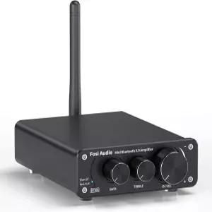 Fosi 오디오 BT10A Bluetooth 5.0 스테레오 앰프 리시버 2채널 클래스 D 미니 하이파이 통합 가정용 패시브