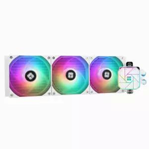 써멀라이트 아쿠아 엘리트 360 화이트 V3 AIO CPU 쿨러 리퀴드 쿨링 ARGB PWM 팬 인텔