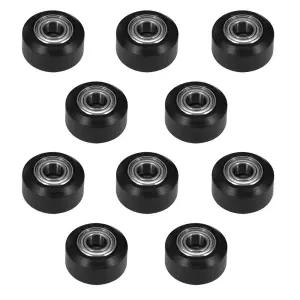 3D 프린터 및 CNC 기계용 이중 베어링이 있는 10PCS POM 소형 풀리 V자형 휠 5mm 보어