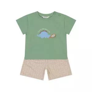 [롯데백화점]아가방 빅토공룡탐험반팔5부상하(KHAKI) 01T323008