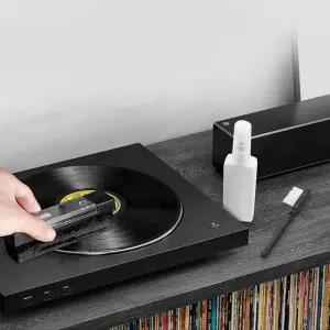 턴테이블 1세트 비닐 레코드 제거 CD 브러시 앨범 세트 먼지 청소