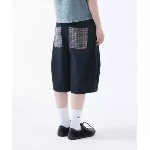 매장정품 THE COLDEST MOMENT TCM check pocket half pants (navy)