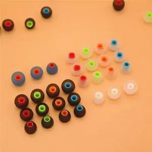 이어캡 이어폰 고무캡 6쌍 12개 8MM 이어패드 커버 실리콘 쿠션 듀얼 이어팁스 헤드폰