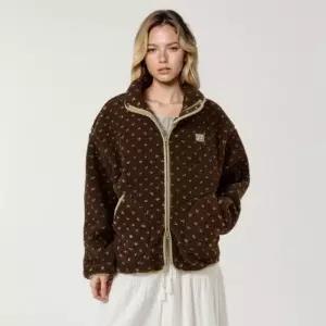 후아유 여성 Dot Pattern Fleece Jacket WHMZG1198F 370115