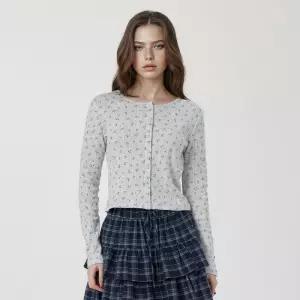 후아유 여성 아일렛 긴팔 가디건 WHLAG2323F 273211