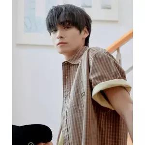 매장정품 LEE 로코 포켓 코튼 린넨 반팔 셔츠 브라운