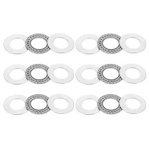파티킬 AXK2035 스러스트 니들 롤러 베어링 20x35x4mm 6개 크롬 스틸 컨베이어 시스템 공작 기계용 와셔