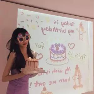 생일 이벤트 파티용품 빔프로젝터 파티 미니빔 조명
