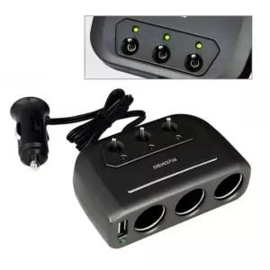 거치대 충전기 시거잭 자동차용품 멀티소켓 스위치3구 USB