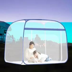 침대 모기장 방충망 사각 있는 바닥 대형 여름