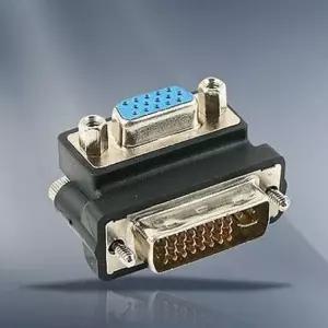 변환 젠더 꺾임형 DVi VGA DVI